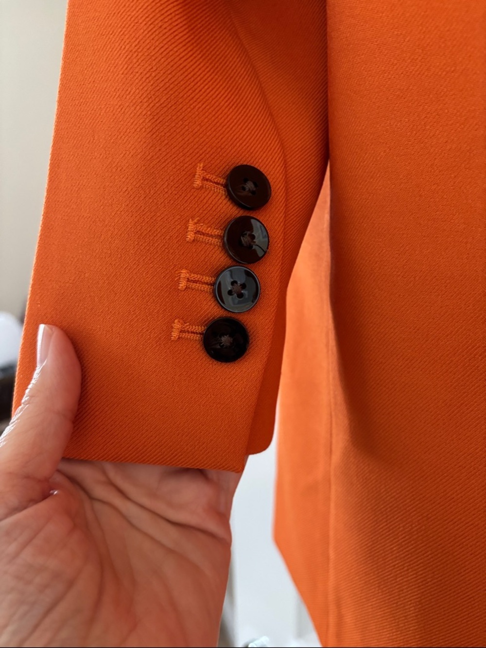 Express Orange Color Tailored Blazer - Picture 7 of 15